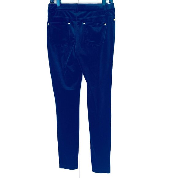 VELVET Womans Jean Style Leggings Lucious Black Gold Grommets Buttons Pants Sz8 - Picture 6 of 7